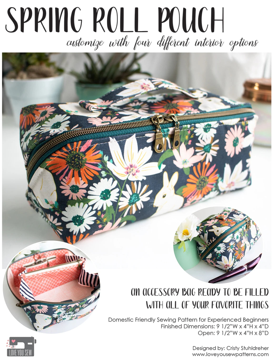 Spring Roll Pouch Pattern - Love You Sew