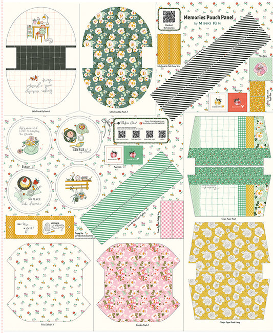 Minki Kim - Memories Pouch Panel - Riley Blake Designs