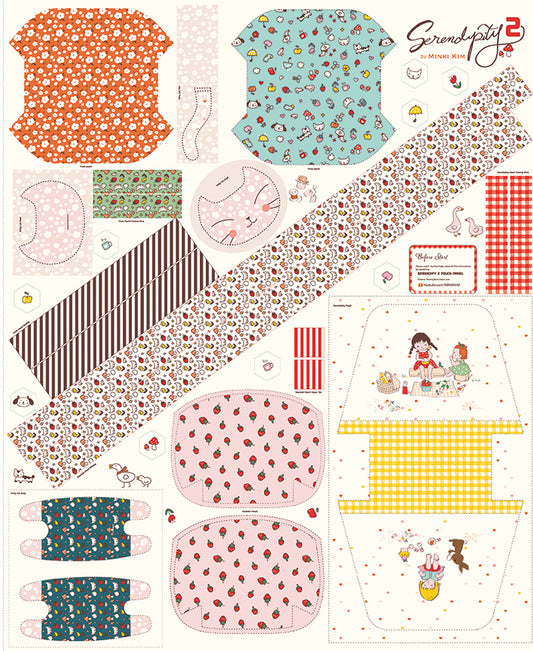 Minki Kim Serendipity 2 - Cotton Bag Panel - Riley Blake Designs