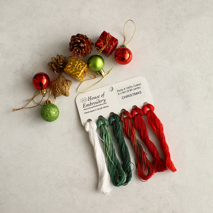 Christmas - House Of Embroidery Collections - Floss, Perle 8, Perle 12