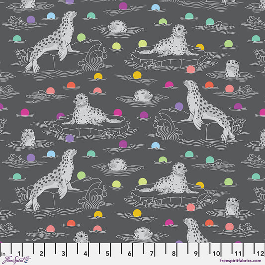 **PRE-ORDER** Tula Pink - Graywork - Seal the Deal (Carbon)