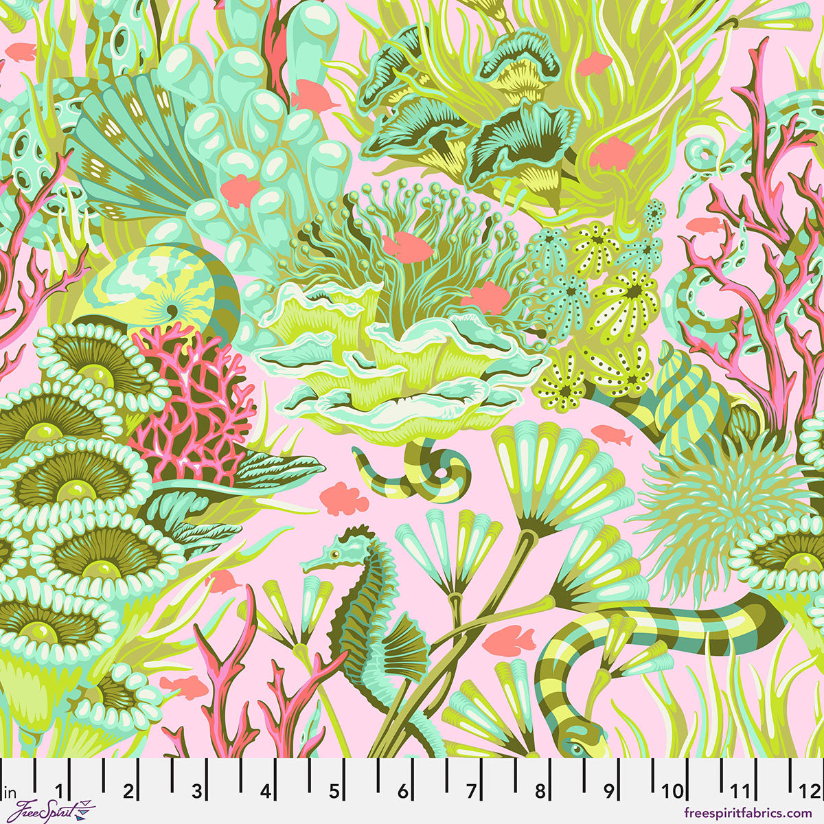 **PRE-ORDER** Tula Pink - Floral Reef - Reef What You Sew (Coralline)
