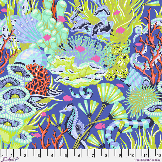 **PRE-ORDER** Tula Pink - Floral Reef - Reef What You Sew (Marine)