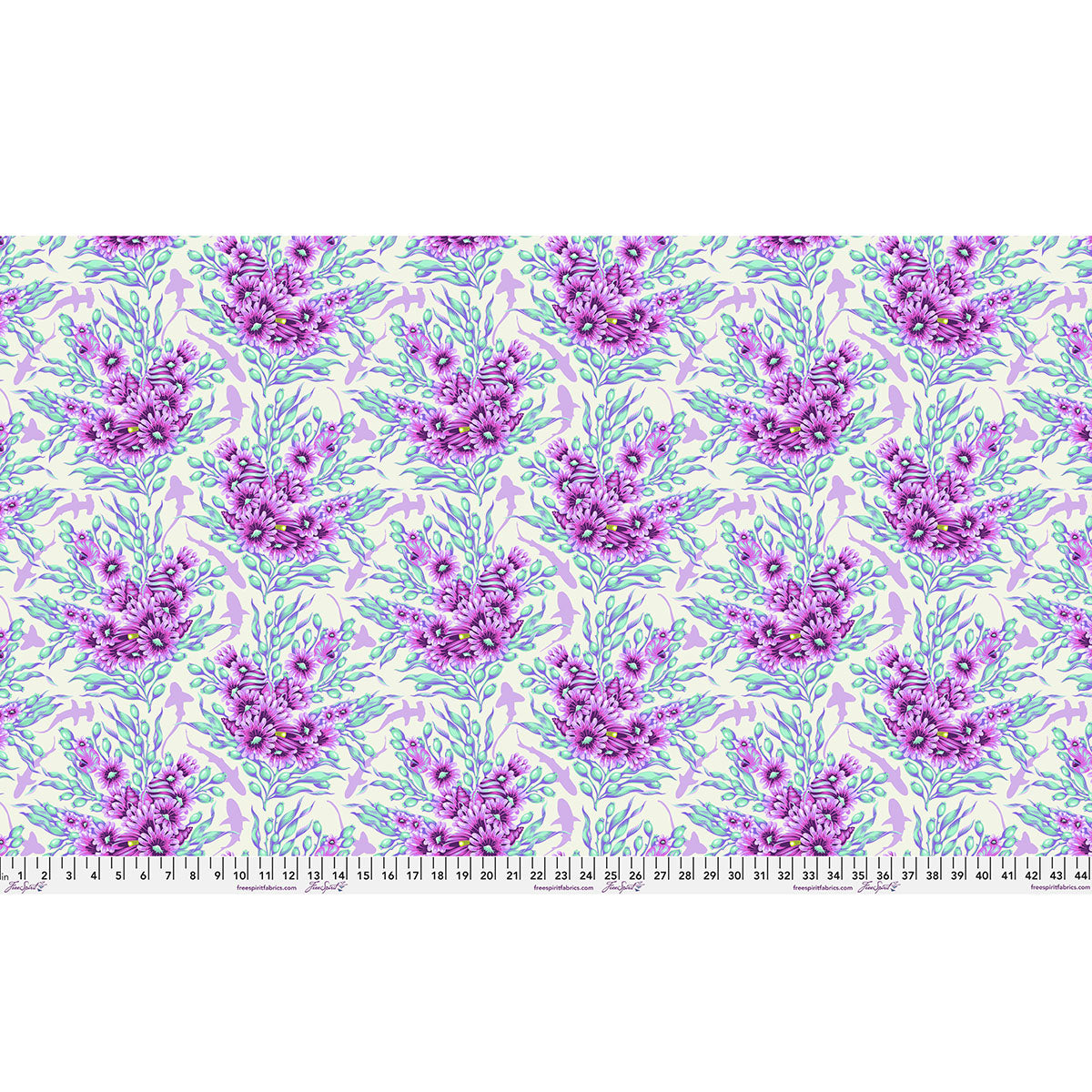 **PRE-ORDER** Tula Pink - Floral Reef - Shadow Sharks (Ultraviolet)