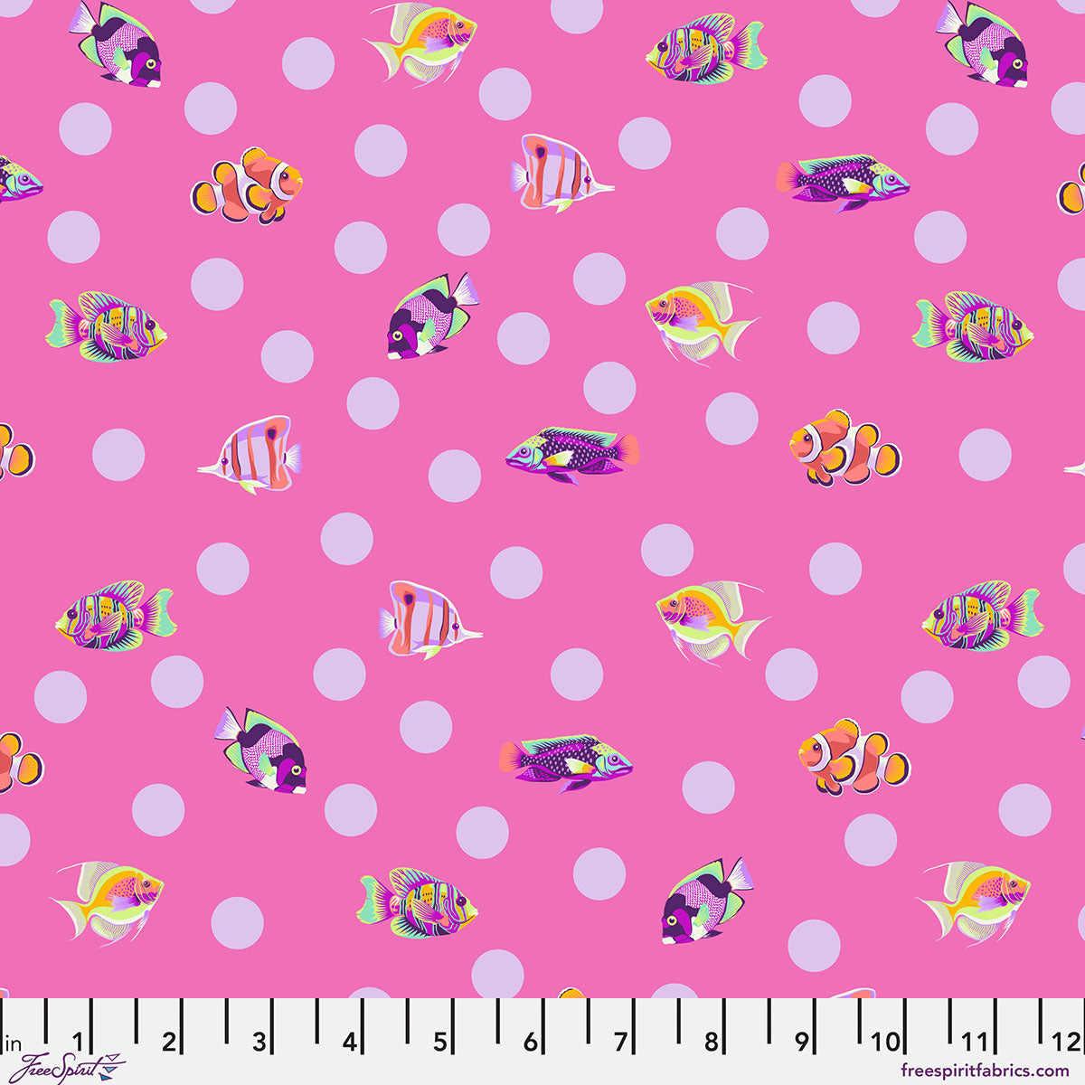 **PRE-ORDER** Tula Pink - Floral Reef - School Crossing (Delphine)