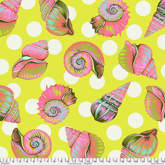 **PRE-ORDER** Tula Pink - Floral Reef 108" Backing - Big Shelly (Seagrass)