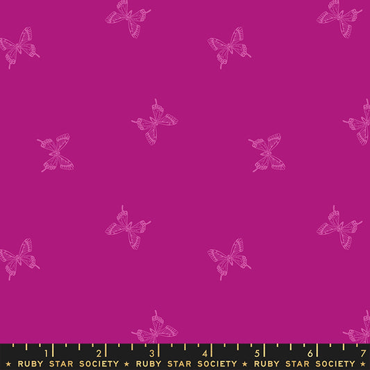 Backyard - Tiny Butterflies Berry - Ruby Star Society