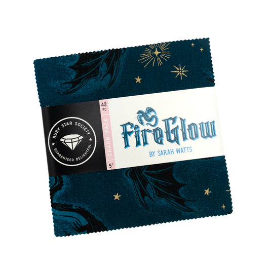 **PRÉCOMMANDE** FireGlow - 5" Charms - Ruby Star Society