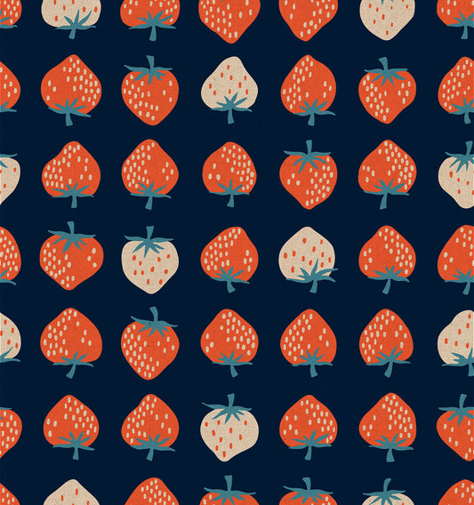 Strawberry Canvas - Navy - Ruby Star Society