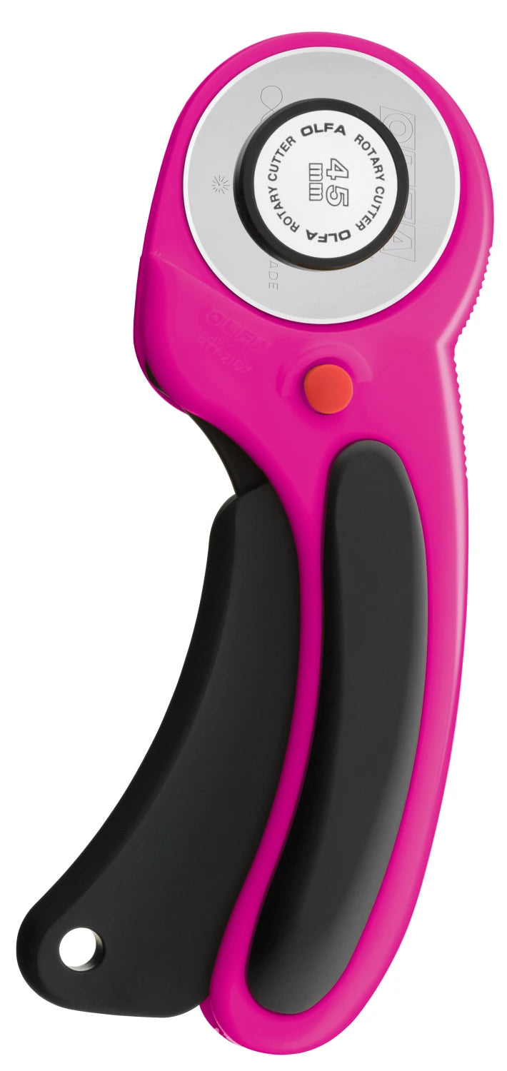 OLFA 45mm Ergonomic Rotary Cutter Magenta