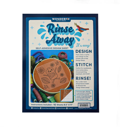 Wonderfil Rinse Away 8,5" x 11" (10 Feuilles)