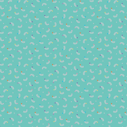Teal Unicorn Kingdom Shooting Stars - Riley Blake Designs