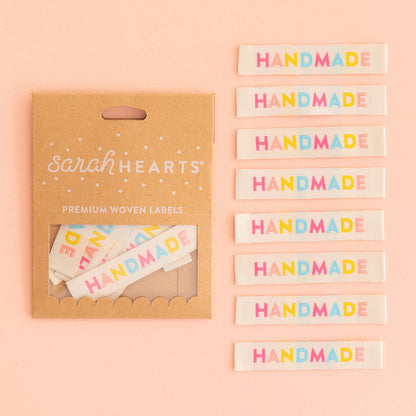Sarah Hearts - Handmade - 8 pcs