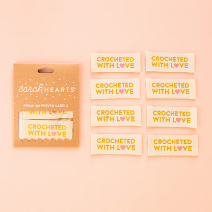 Sarah Hearts - Crocheted With Love - 8 pcs