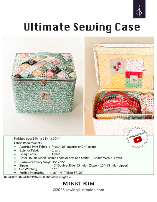 Minki Kim Ultimate Sewing Case Pattern - Printed Pattern English