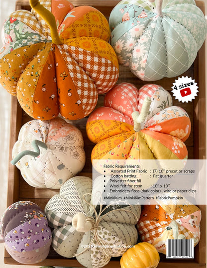 Minki Kim Fabric Pumpkin - Printed Pattern English
