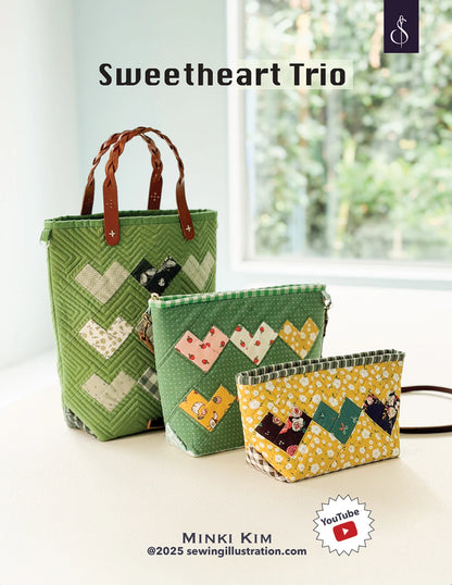 Trio Sweetheart de Minki Kim - Patron imprimé en anglais