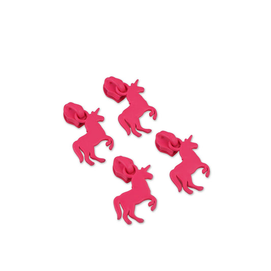 **PRÉCOMMANDE** Collection legendary Tula Pink : Quatre tirettes de fermeture éclair Tula Pink licorne néon rose n°5