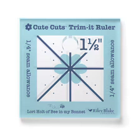 Lori Holt Cute Cuts Trim-it Ruler 1 1/2in x 1 1/2in