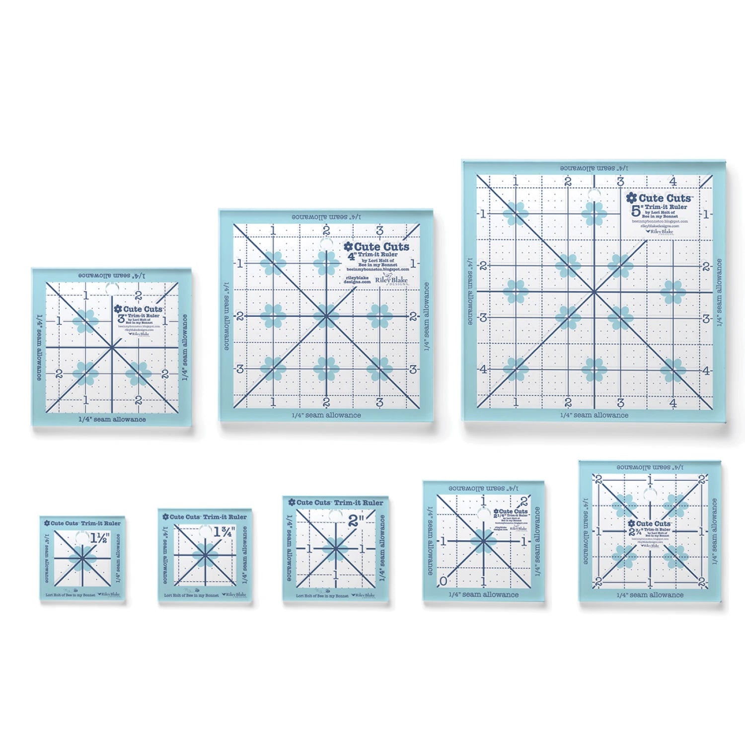 Lori Holt Cute Cuts Trim-it In-Between Sizes Ruler Set – Boutique SMT