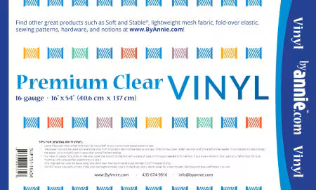 ByAnnie Vinyl Clear 16" x 54" Roll