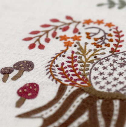 Jardinier des forêts - Kit de broderie - Un chat dans l'aiguilles