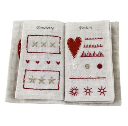 Leçon de points - Embroidery kit - Un chat dans l'aiguilles