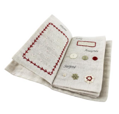 Leçon de points - Embroidery kit - Un chat dans l'aiguilles