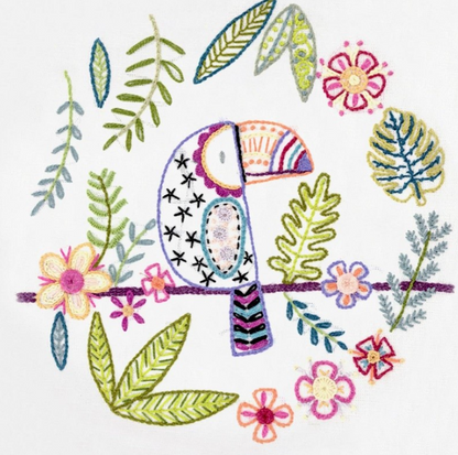Gaetan le Toucan - Embroidery kit - Un chat dans l'aiguilles