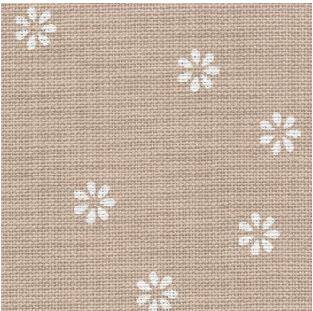 Zweigart Murano 32 ct - 7399 Taupe Flowers