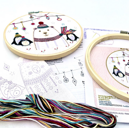 Askor team du grand nord - Embroidery kit - Un chat dans l'aiguille