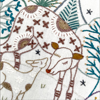 Câlins d'hiver - Embroidery kit - Un chat dans l'aiguille