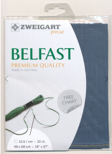 Zweigart Belfast 32 ct - 578 Blue Dark