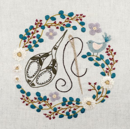 Jolis ciseaux - Kit broderie - Un chat dans l'aiguilles