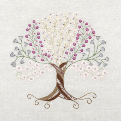 L'Arbre des saisons : Printemps - Embroidery kit - Un chat dans l'aiguille