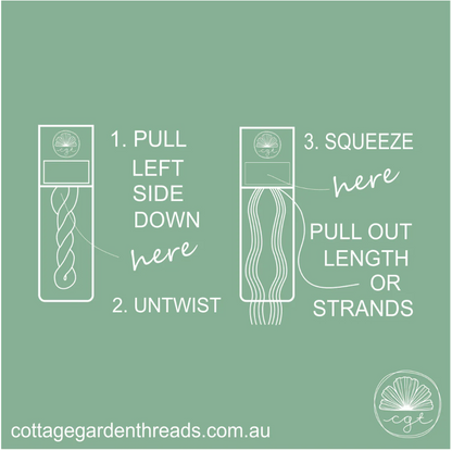 1005 Waratah - Fils à broder pré-coupés Mouliné - Cottage Garden Threads