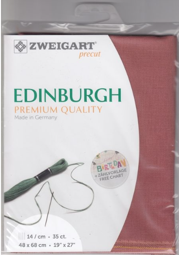 Zweigart Edinburgh 35 ct - 4030 Rouge Brûlé