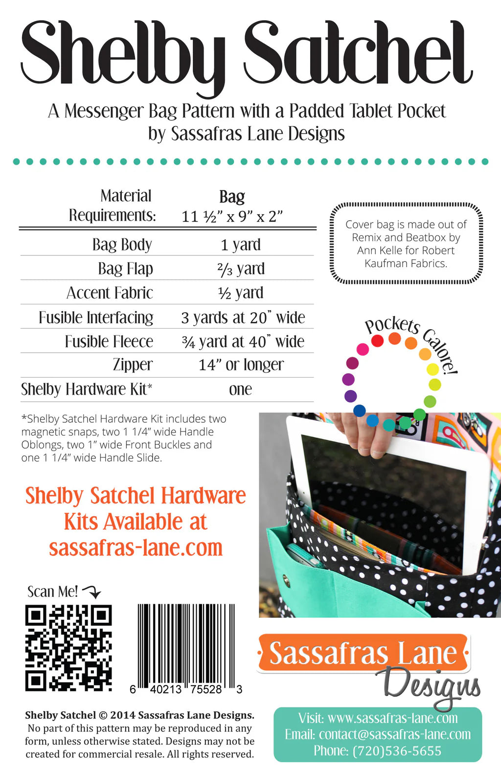 Shelby Satchel - Sassafras Lane Designs Patron