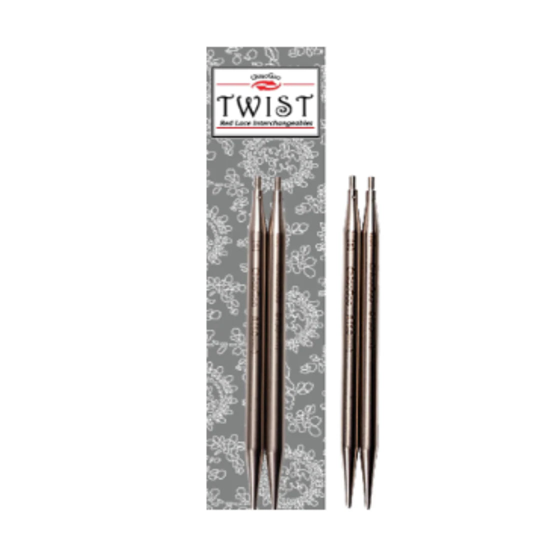 Twist Shorties Interchangeable Lace Tips 3"/7.5cm - ChiaoGoo