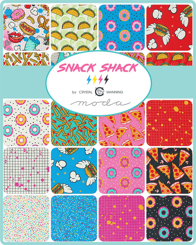 Snack Shack (Crystal Manning) - Fat Quarters Full Collection - Moda