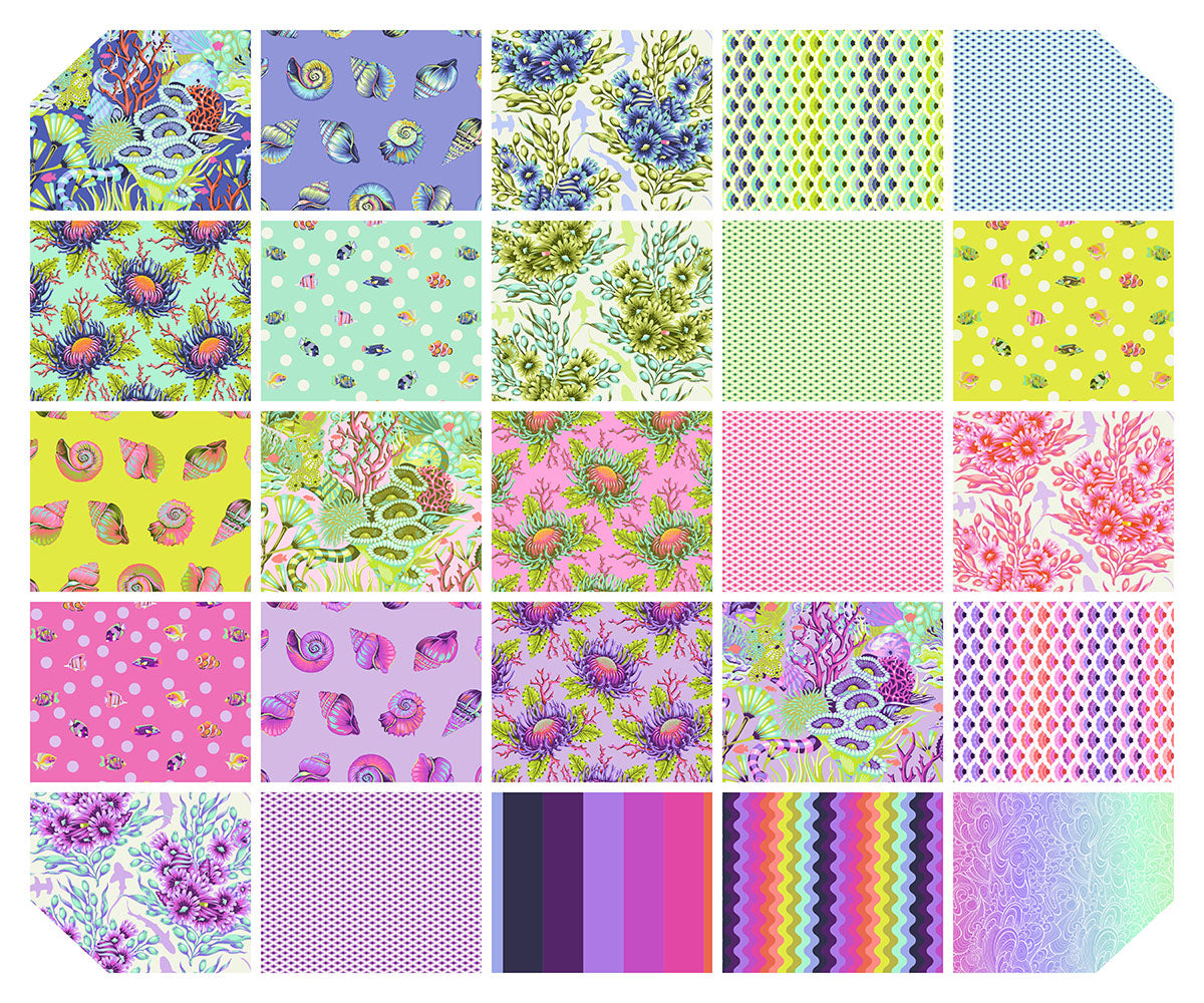 **PRE-ORDER** Tula Pink - Floral Reef - (2.5" x 42-44") Design Roll