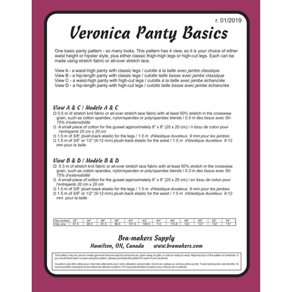 Veronica Panty Basics Pattern