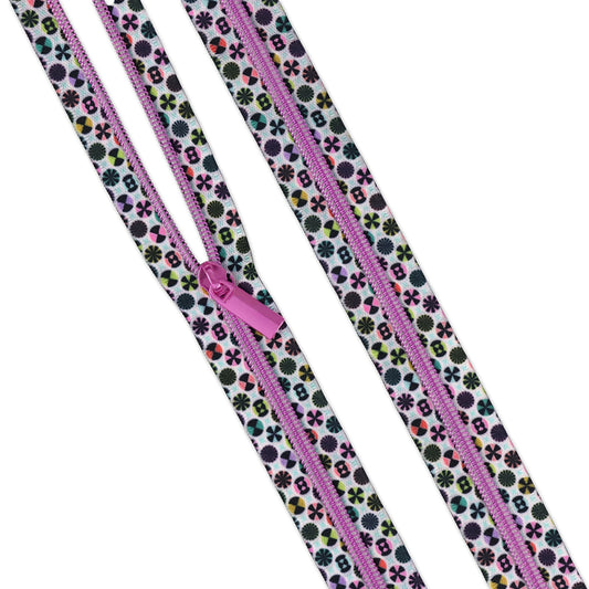 **PRÉCOMMANDE** Collection Tula Pink Prince Charming Deja Vu : 3 verges de fermetures éclair n°5 Taffy