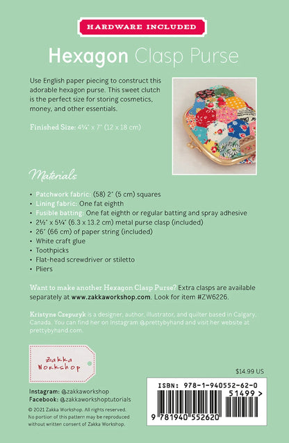 Kit de fermoir hexagonal pour sac à main - Zakka Workshop