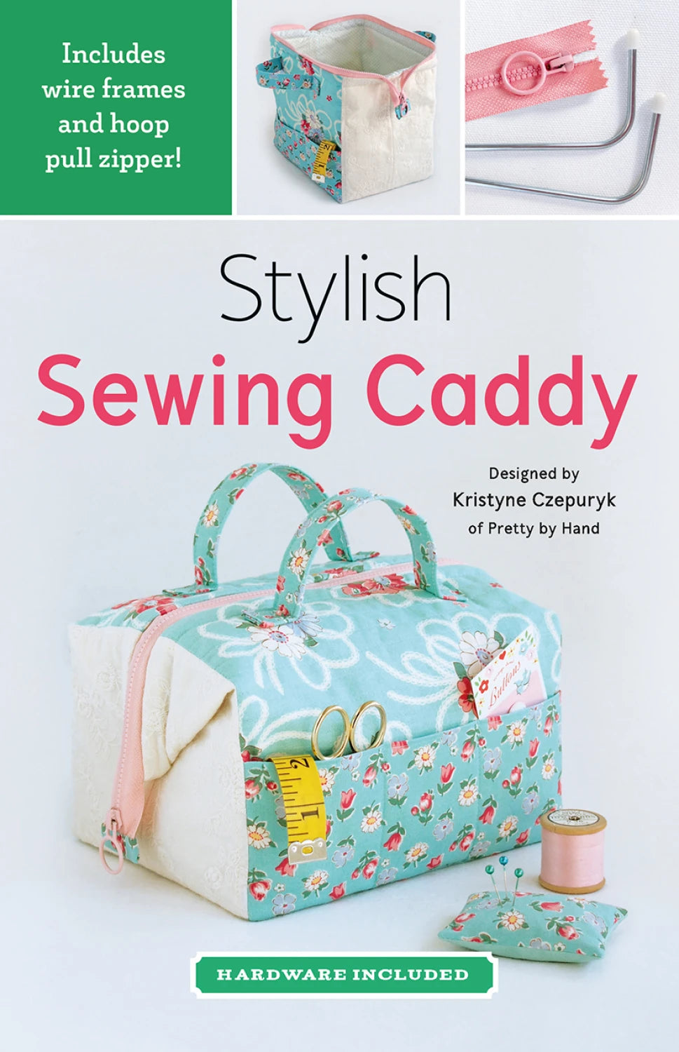 Stylish Sewing Caddy Kit - Printed Pattern With Frame & Zipper