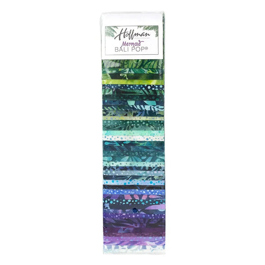 Tissus Hoffman Mermaid Bali Pop Batiks - 2,5" Jelly Roll