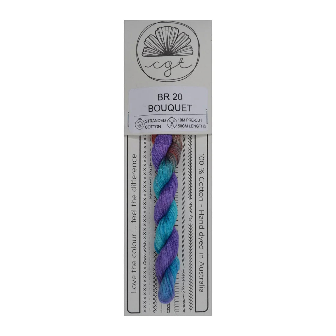 BR20 Bouquet - Fils à broder pré-coupés Mouliné - Cottage Garden Threads