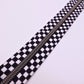 fermeture éclair damier- griffe noir #5 (1 mètre)