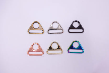 Triangle Rings (2 Pack) - 1" (6 Colours)