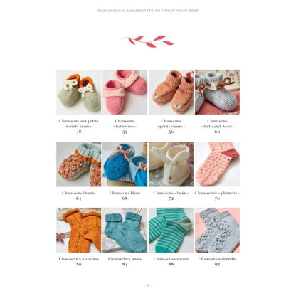 CHAUSSONS & CHAUSSETTES AU TRICOT POUR BEBE